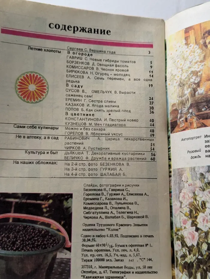 Сад и огород. Выпуск № 4/1992