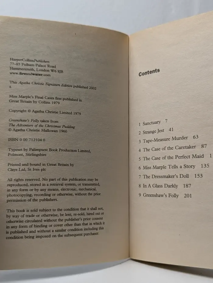 Miss Marple's Final Cases