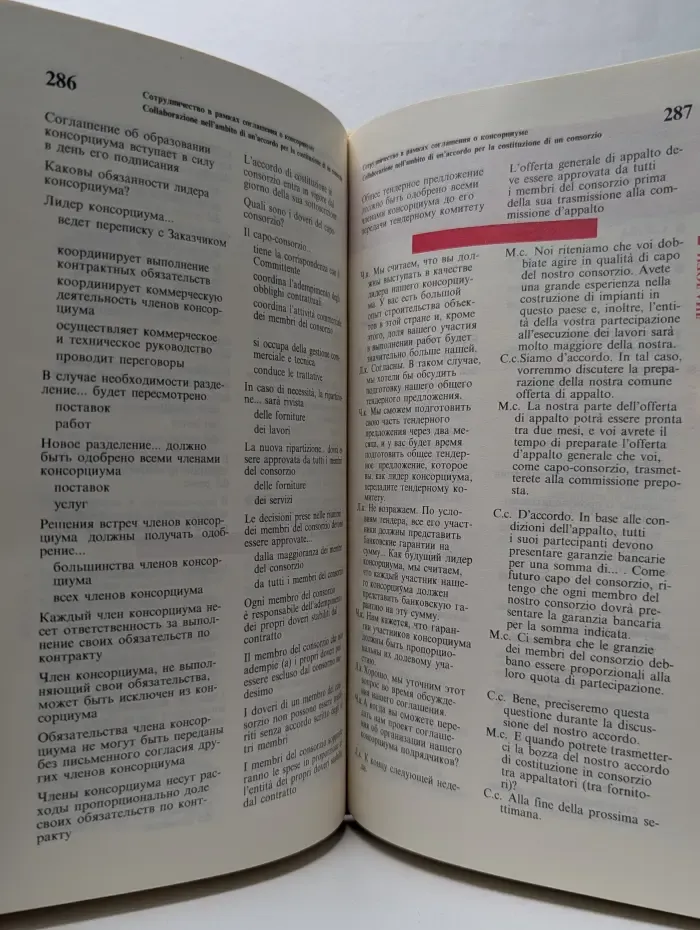 Русско-итальянский разговорник по внешнеэкономическим связям