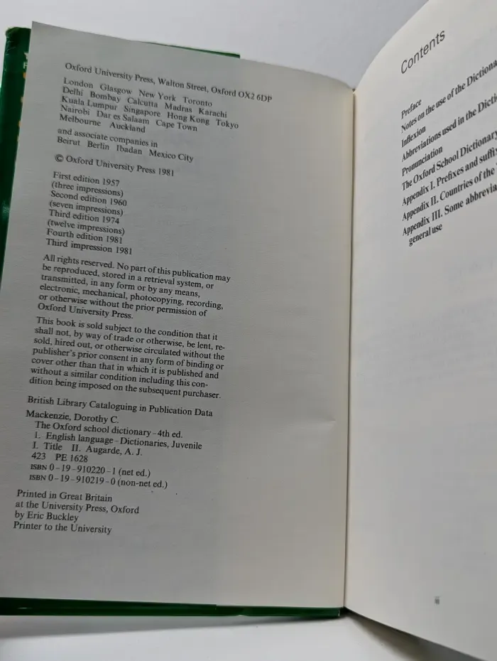 The Oxford School Dictionary