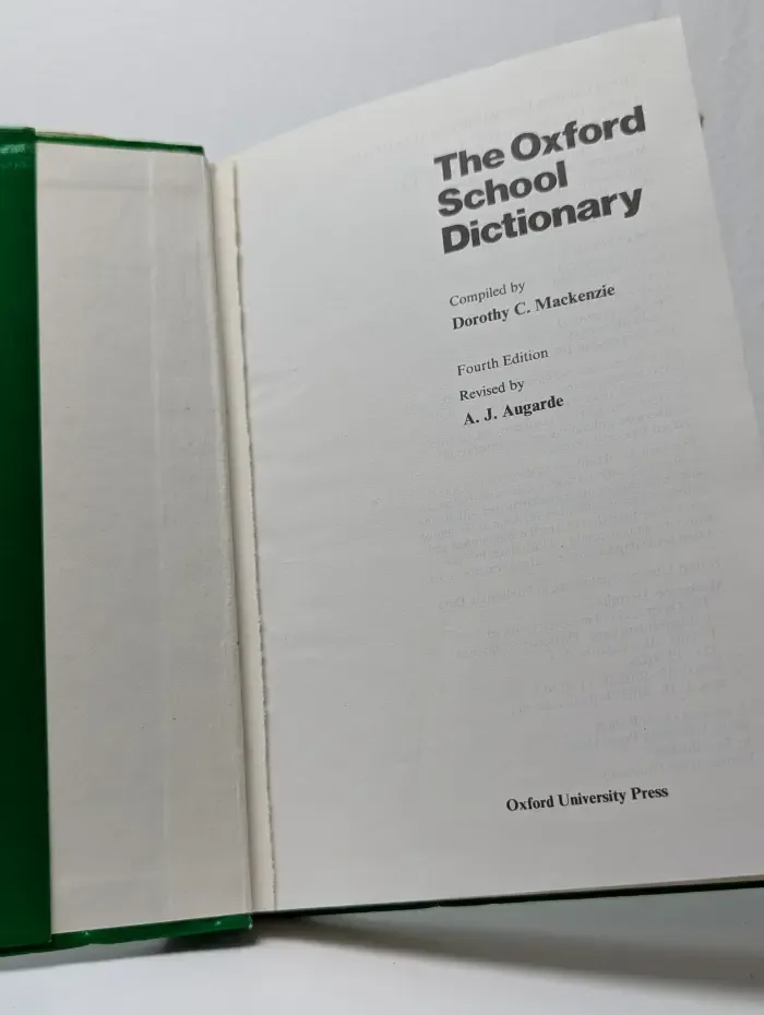 The Oxford School Dictionary