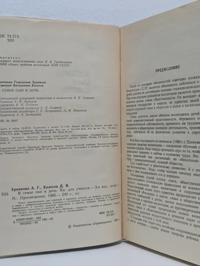 В семье сын и дочь