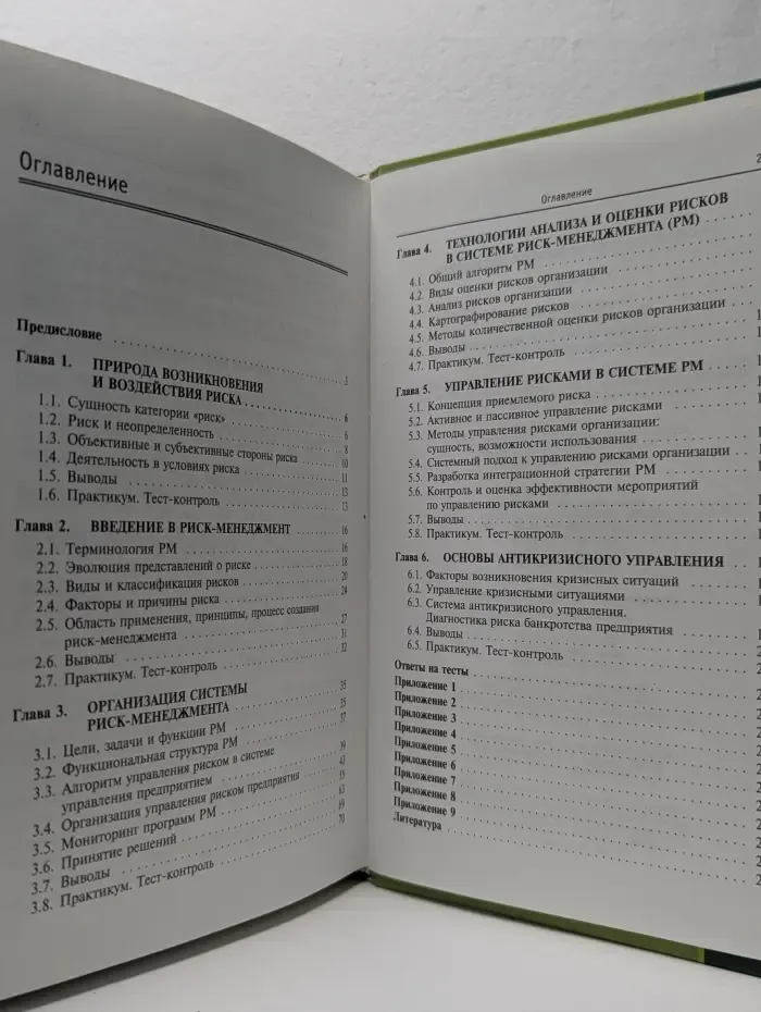 Анализ и управление рисками организации