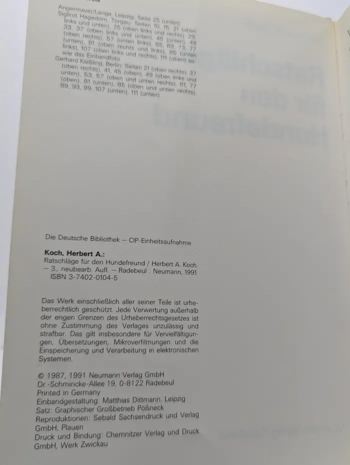 Ratschlage fur den Hundefreund