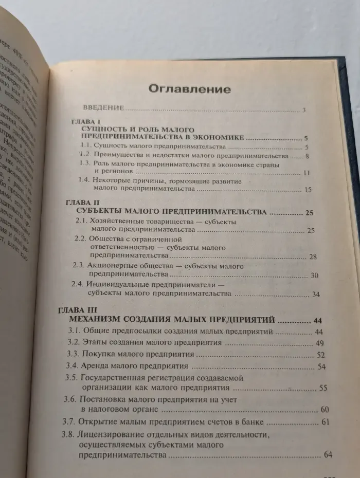 Малое предпринимательство