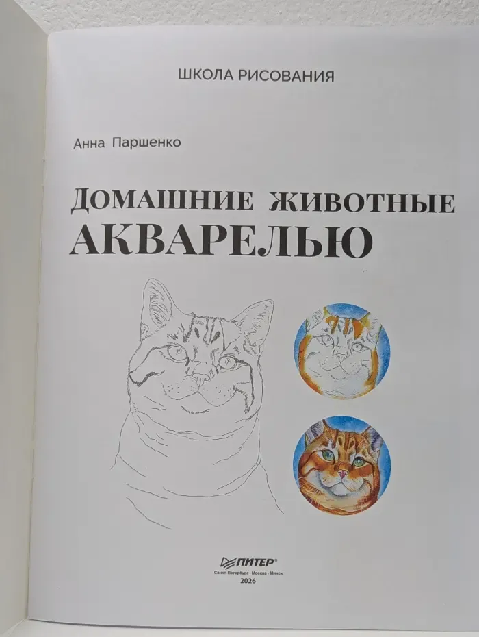 Домашние животные акварелью
