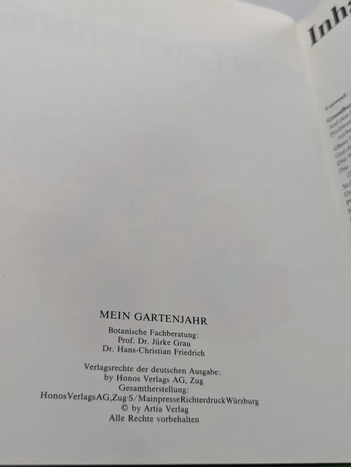 Mein Gartenjahr. Der grosse Bildband vom Pflanzen, Wachsen, Bluhen und Ernten