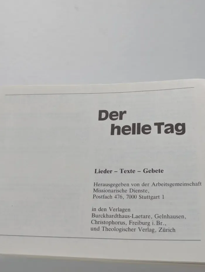 Der helle Tag. Светлый день