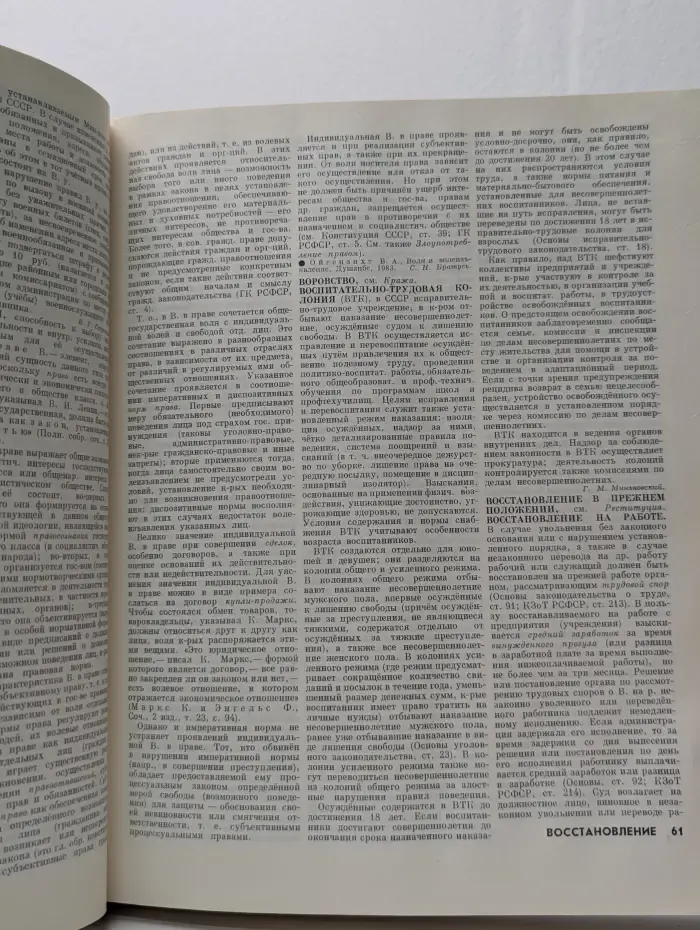 Юридический энциклопедический словарь