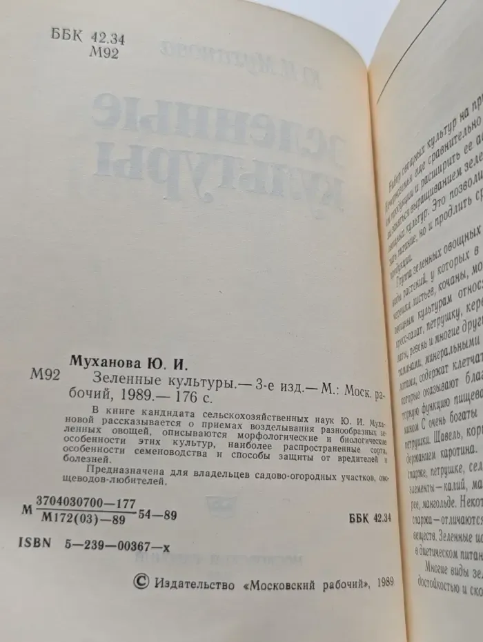 Зеленые культуры