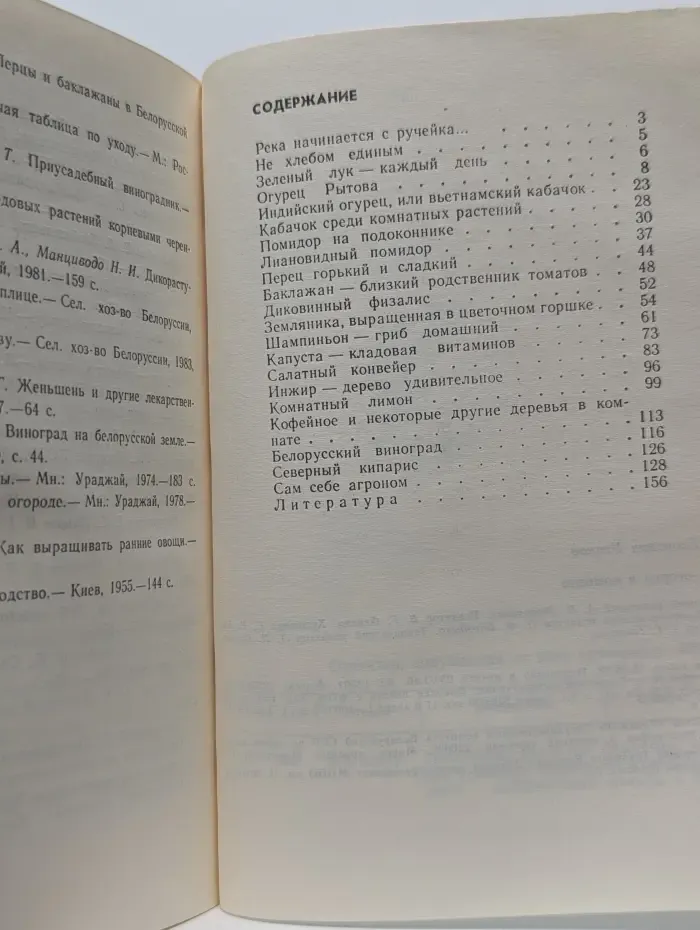 Сад и огород в комнате