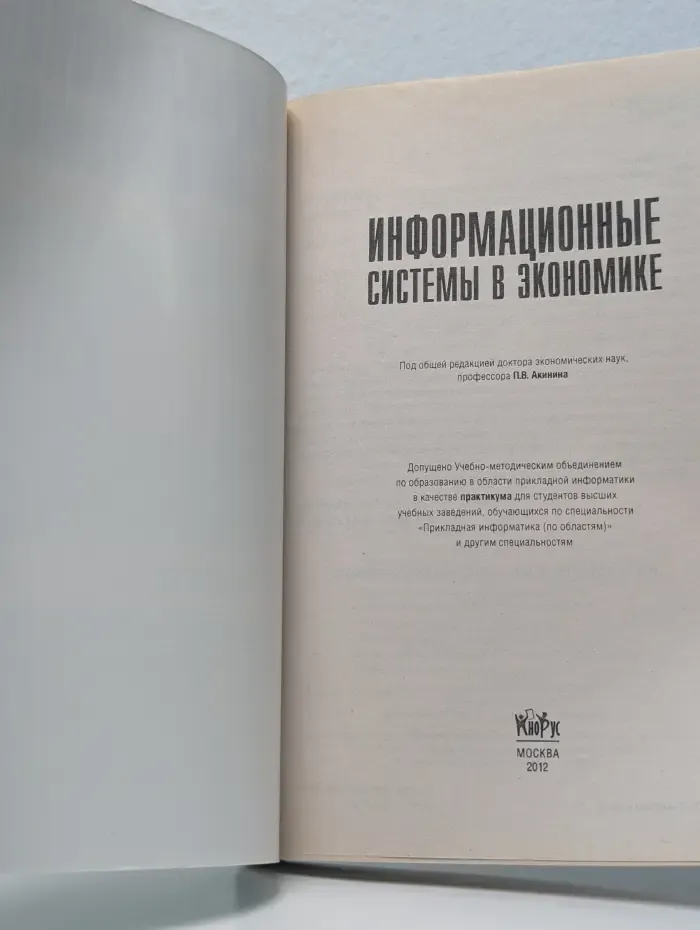 Информационные системы в экономике. Практикум