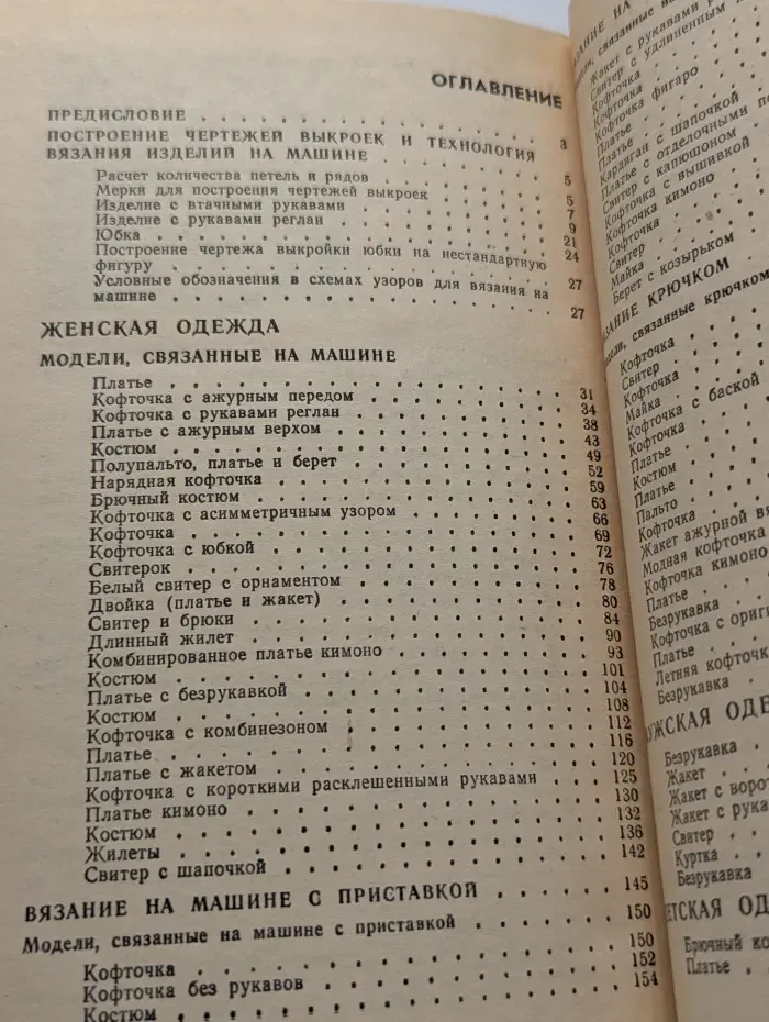 Модели вязаной одежды