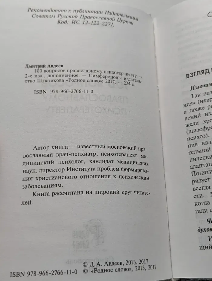 100 вопросов православному психотерапевту
