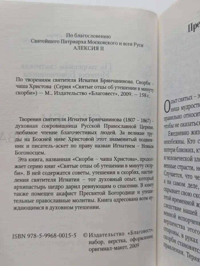 Святые отцы об утешении в минуту скорби. Скорби – чаша Христова