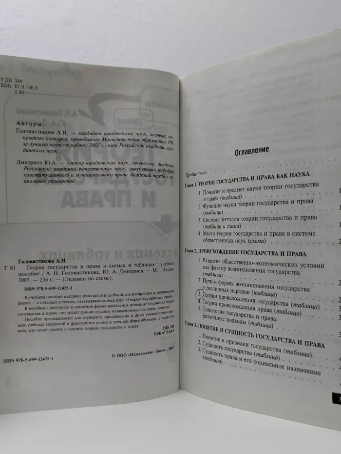 Теория государства и права в схемах и таблицах