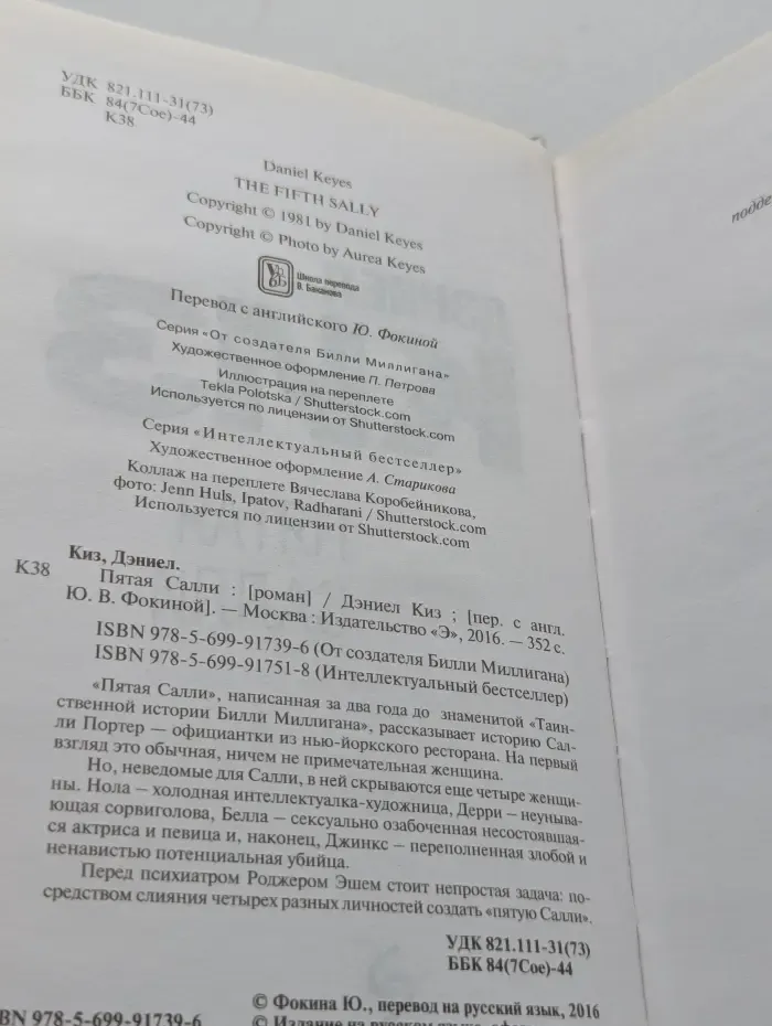 Интеллектуальный бестселлер. Пятая Салли
