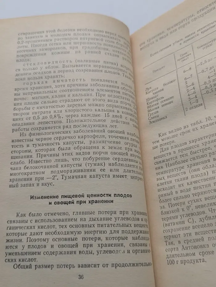 Хранение и переработка овощей и фруктов