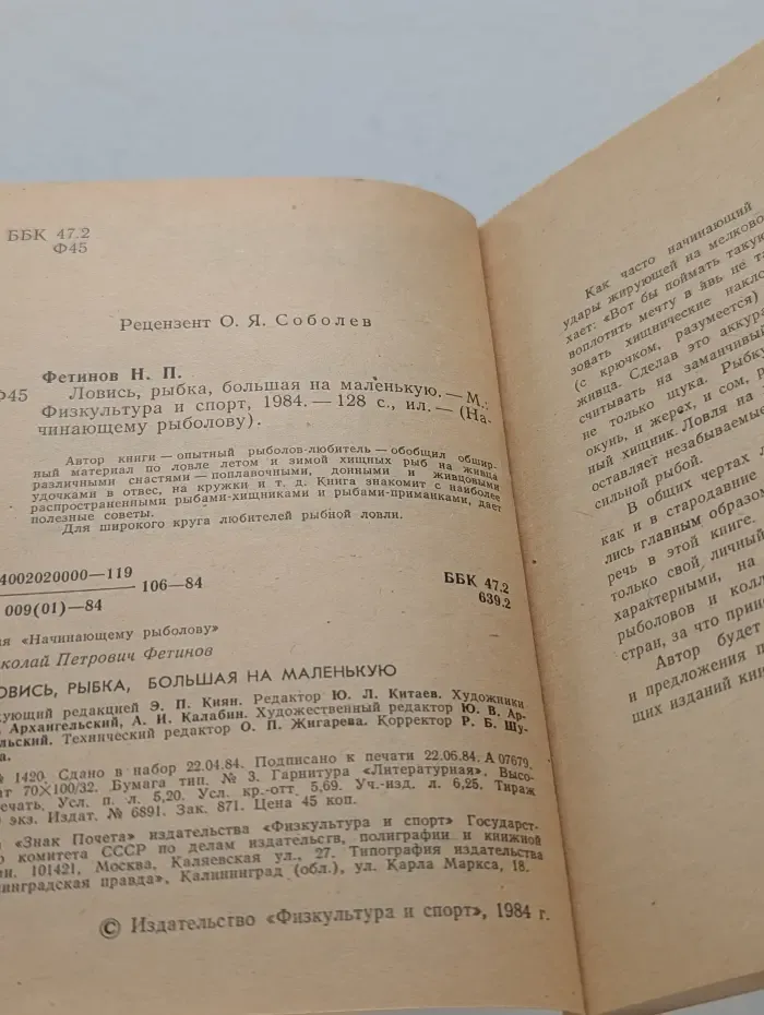 Ловись, рыбка, большая на маленькую