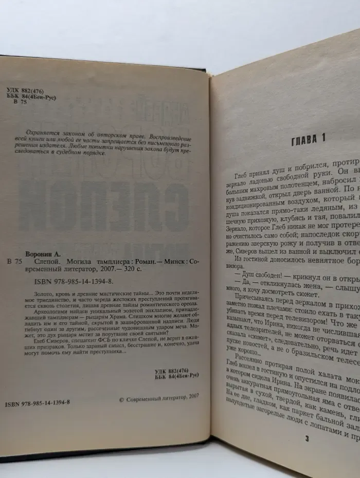 Современный российский бестселлер. Слепой. Могила тамплиера