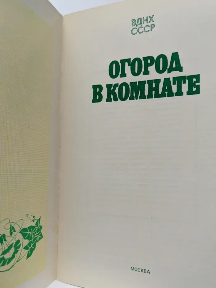 Огород в комнате