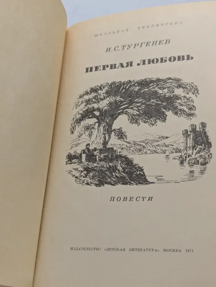 Школьная библиотека. Первая любовь
