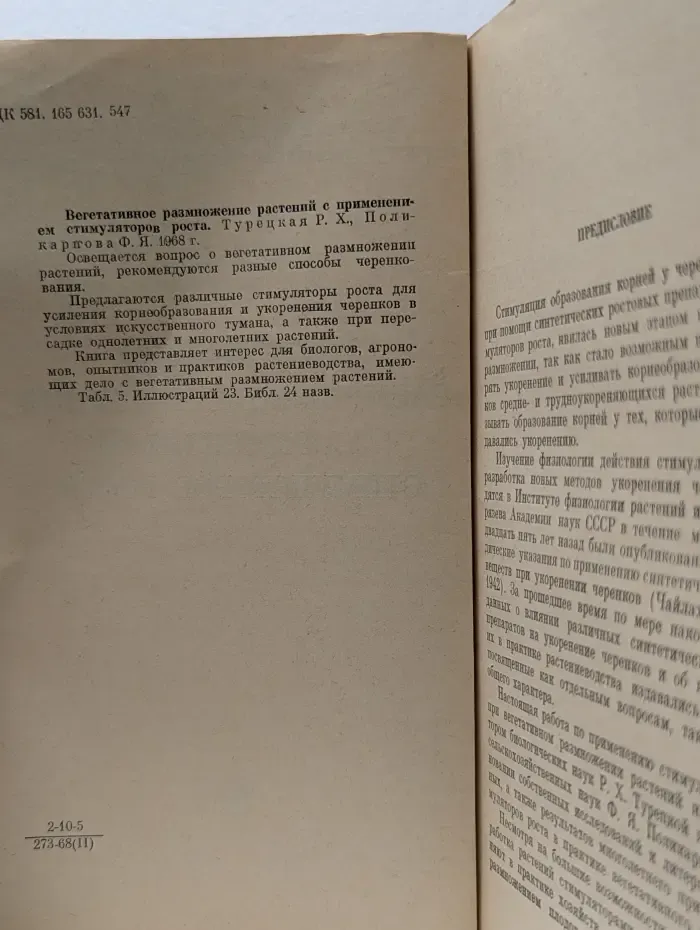 Вегетативное размножение растений с применением стимуляторов роста