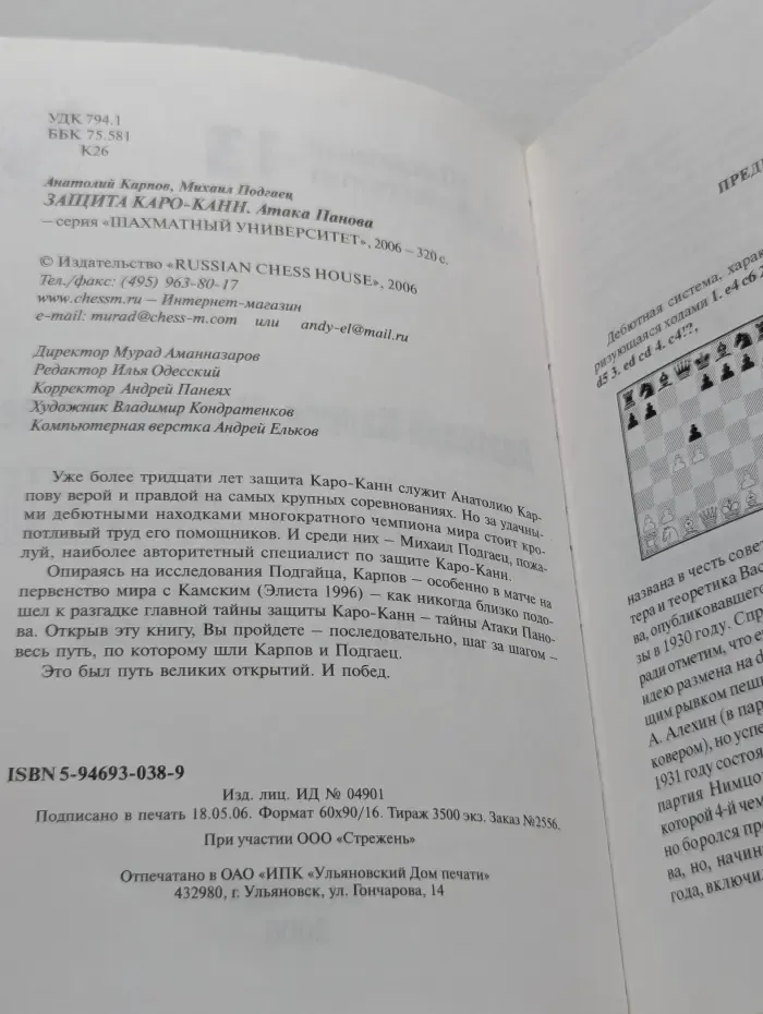 Шахматный университет. Защита Каро-Канн. Атака Панова