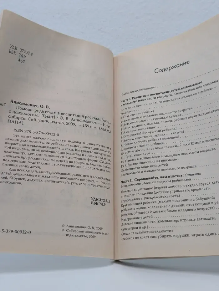 Помощь родителям в воспитании ребенка. Беседы с психологом