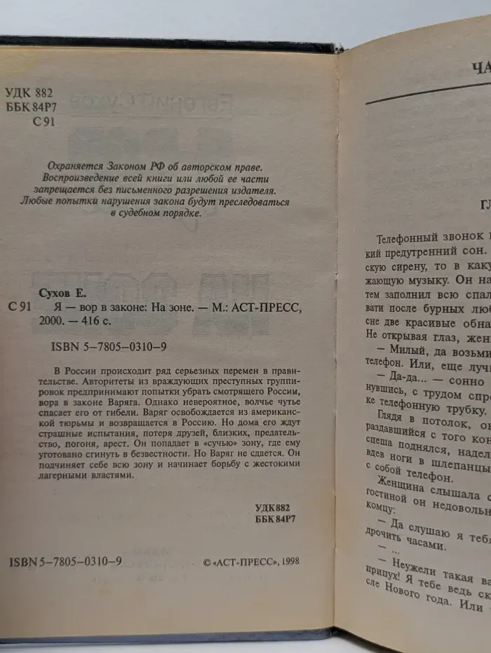 Я - вор в законе. На зоне