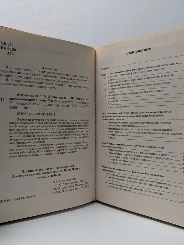 Финансово-экономический анализ