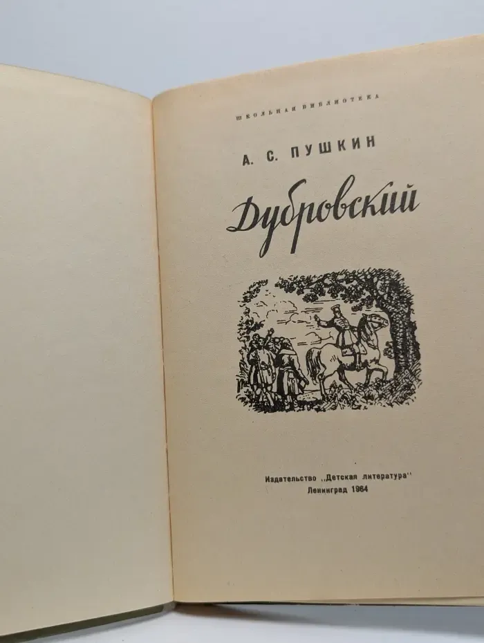 Школьная библиотека. Дубровский