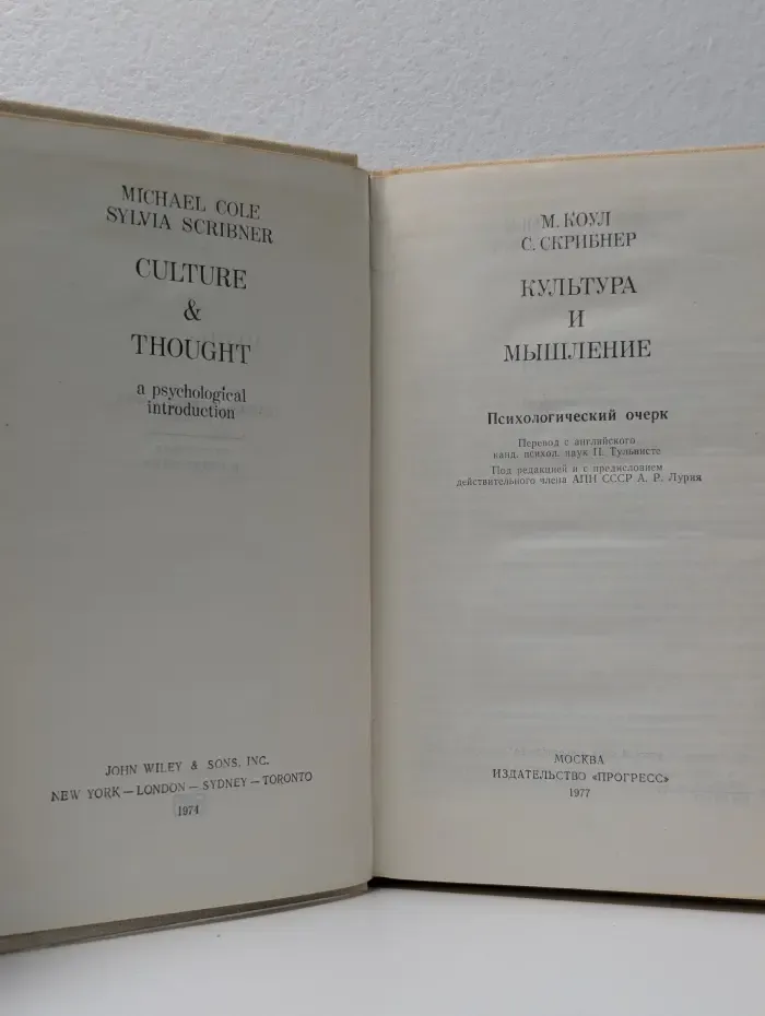 Общественные науки за рубежом. Философия и социология. Культура и мышление