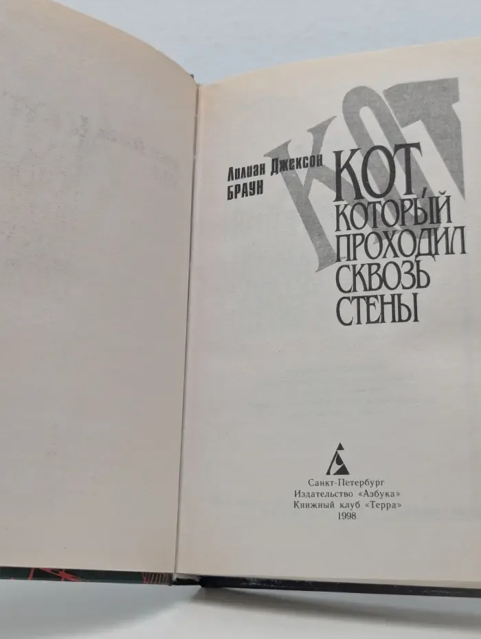 Новый детектив. Кот, который проходил сквозь стены