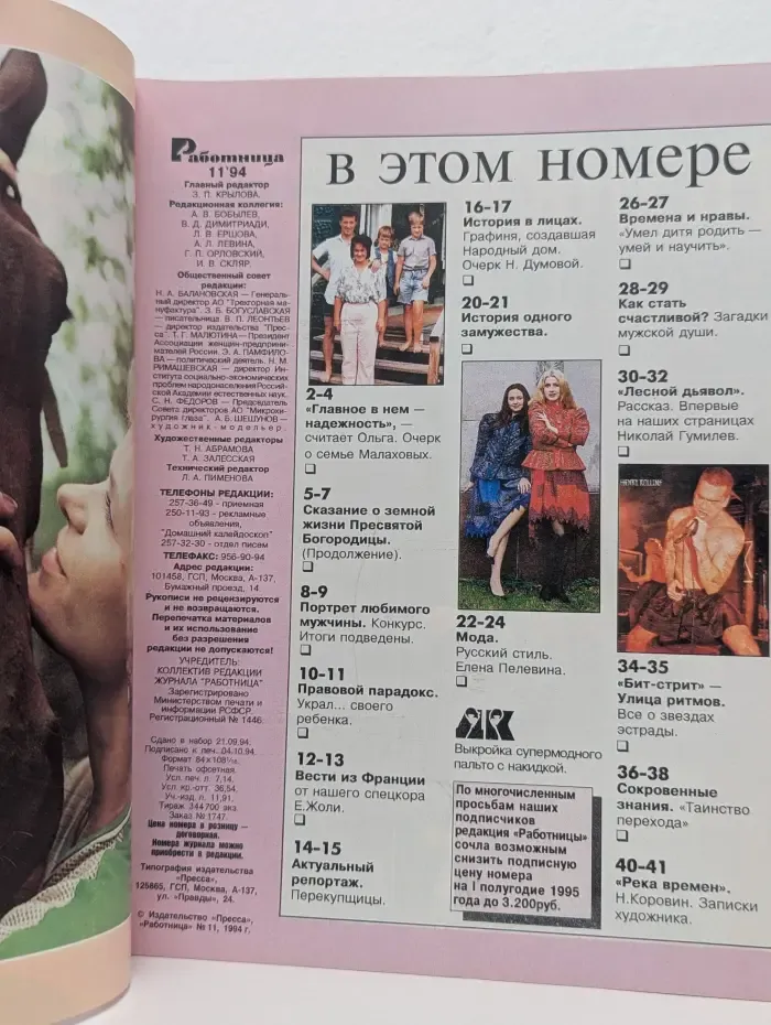 Работница. Выпуск № 11/1994