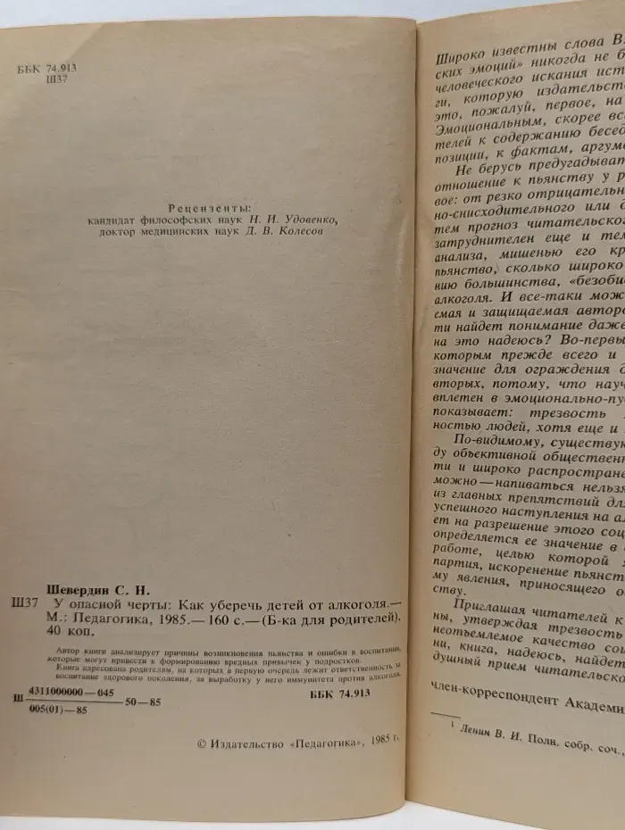 Библиотека для родителей. У опасной черты