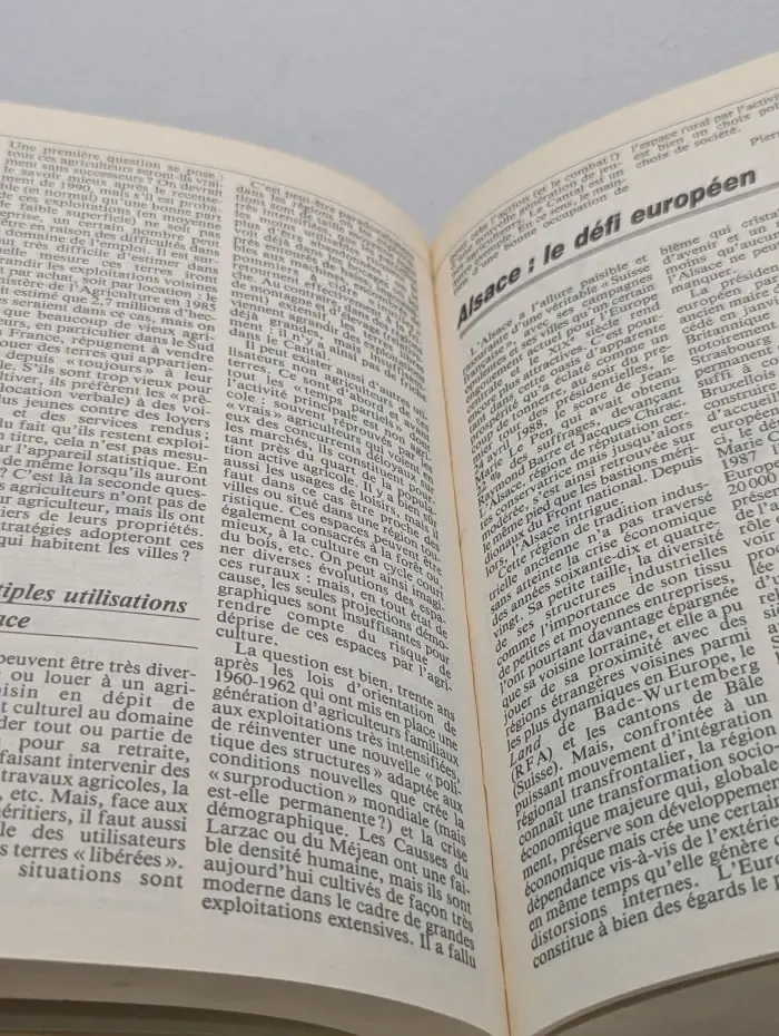 L'Etat de la France et de ses Habitants Edition 1989