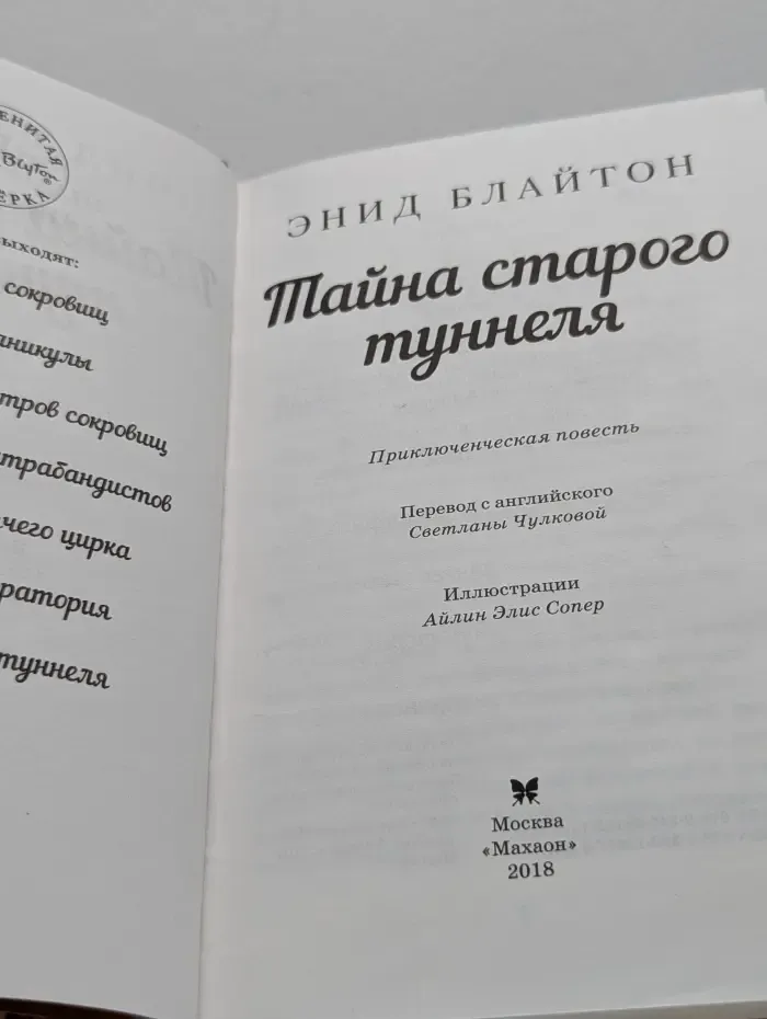 Детский детектив. Знаменитая пятерка. Тайна старого туннеля