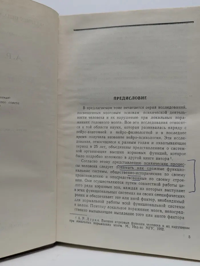Мозг человека и психические процессы. Том 1