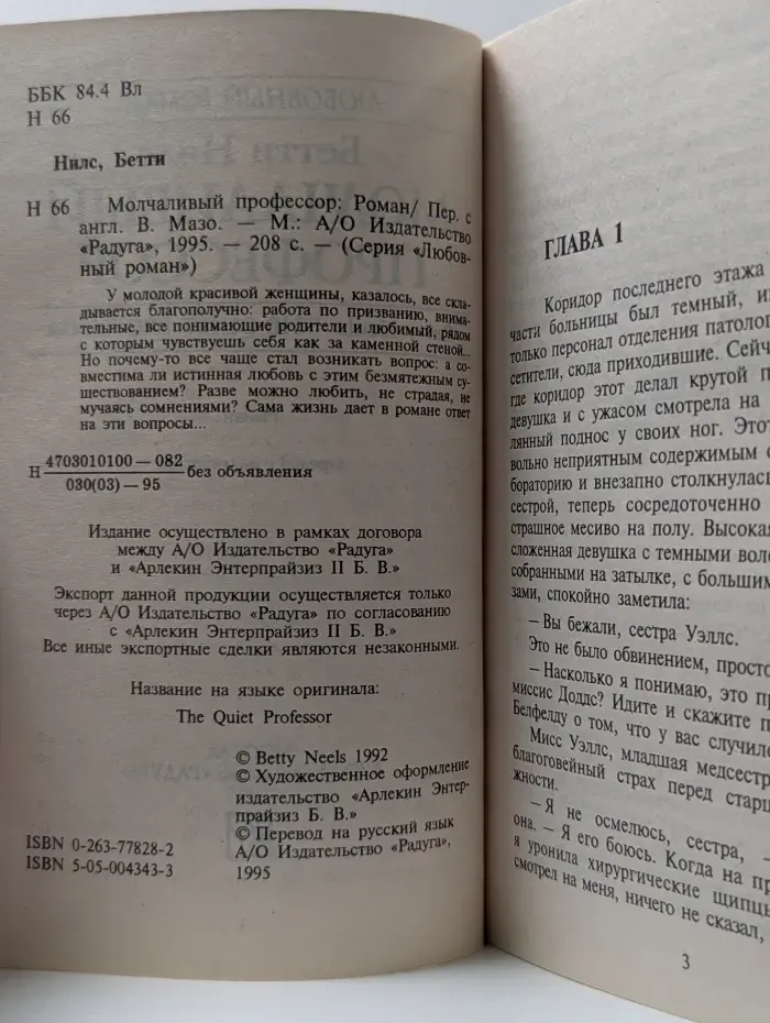 Любовный роман. Молчаливый профессор