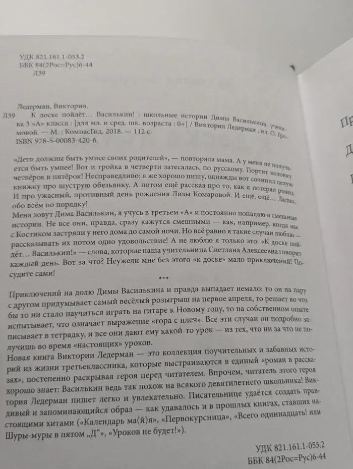 К доске пойдет. Василькин!