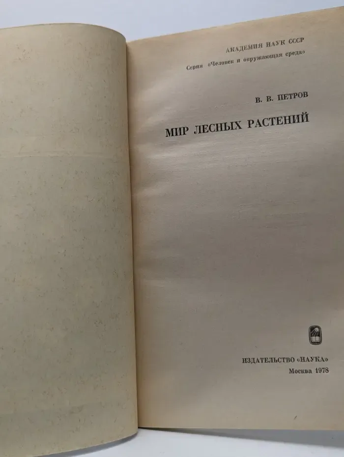 Человек и окружающая среда. Мир лесных растений