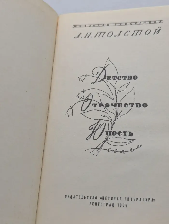 Школьная библиотека. Детство. Отрочество. Юность