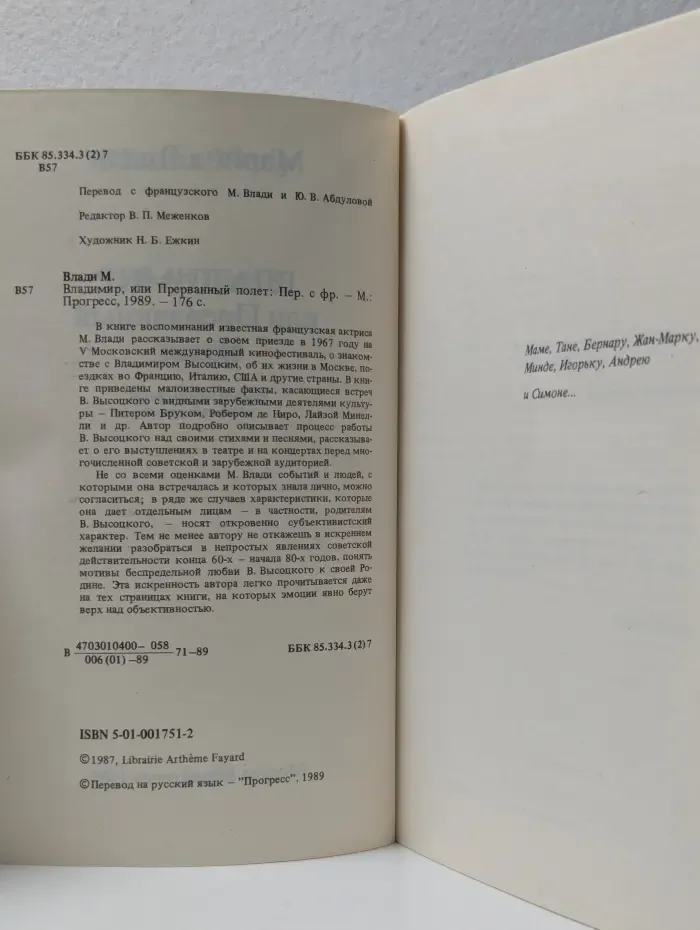 Владимир, или Прерванный полет
