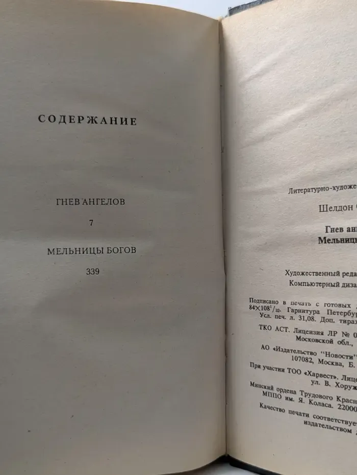 Гнев ангелов. Мельницы богов