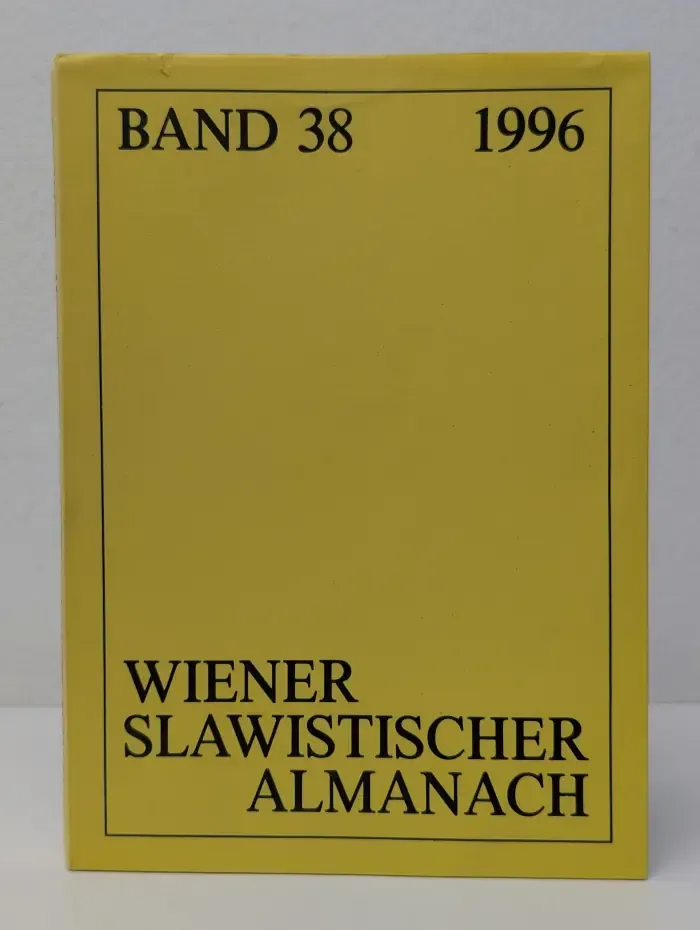 Wiener slawistischer Almanach. Band 38