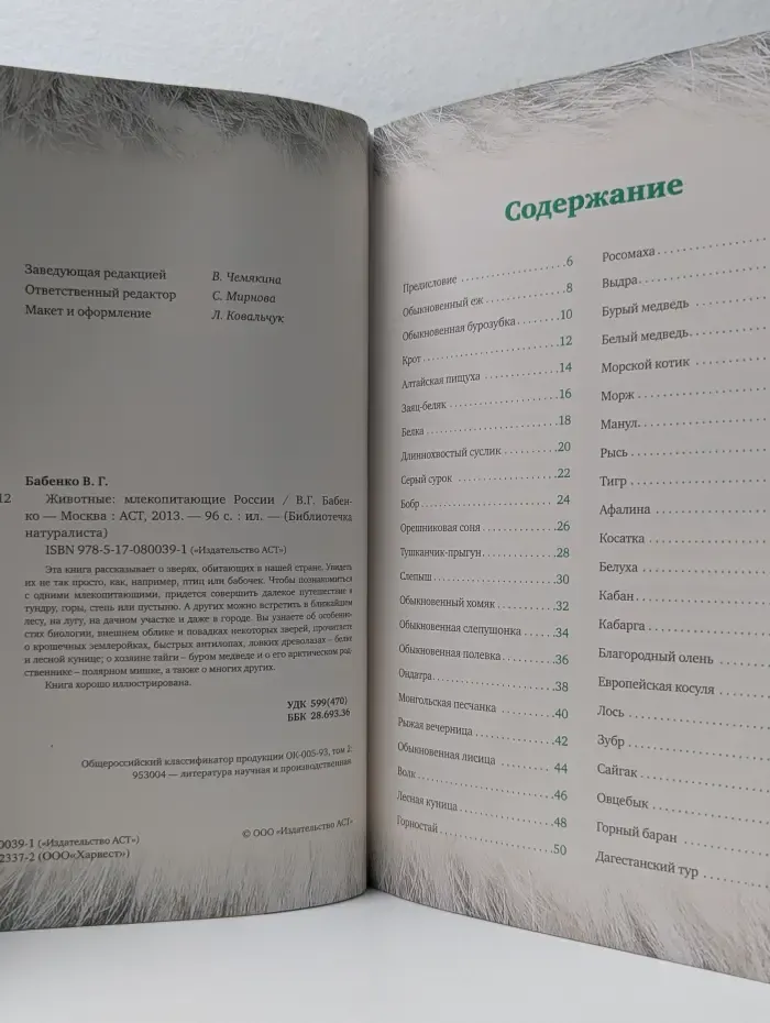 Библиотечка натуралиста. Животные. Млекопитающие России
