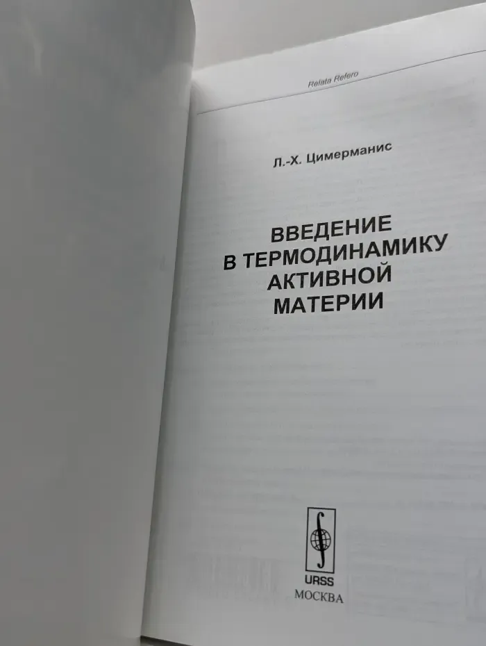 Введение в термодинамику активной материи