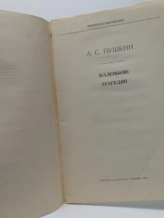 Школьная библиотека. Маленькие трагедии