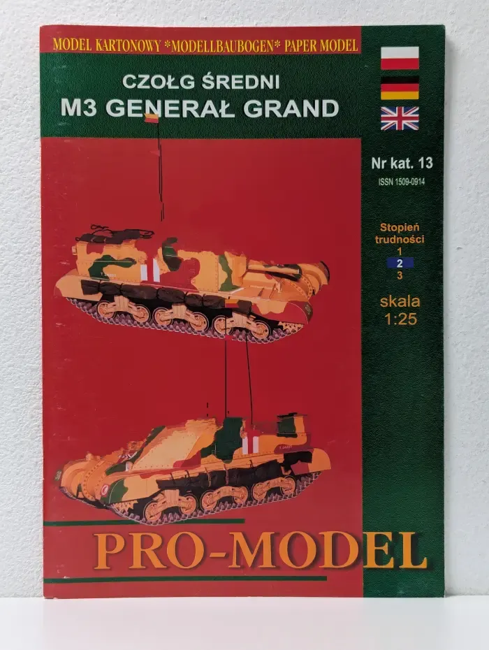 Pro-Model. Выпуск № 13. Средний танк M3 General Grant